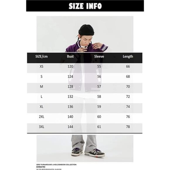 Varsity College Jacket Baseball Bomber Jacket Vintage with Patch - Picture 3 of 6